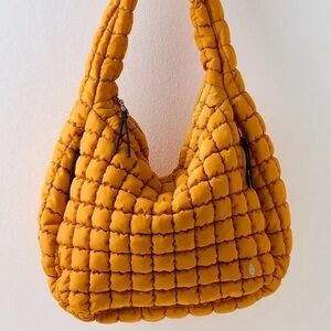 Free People FP Movement Quilted Carryall Bag in Golden Sunrise